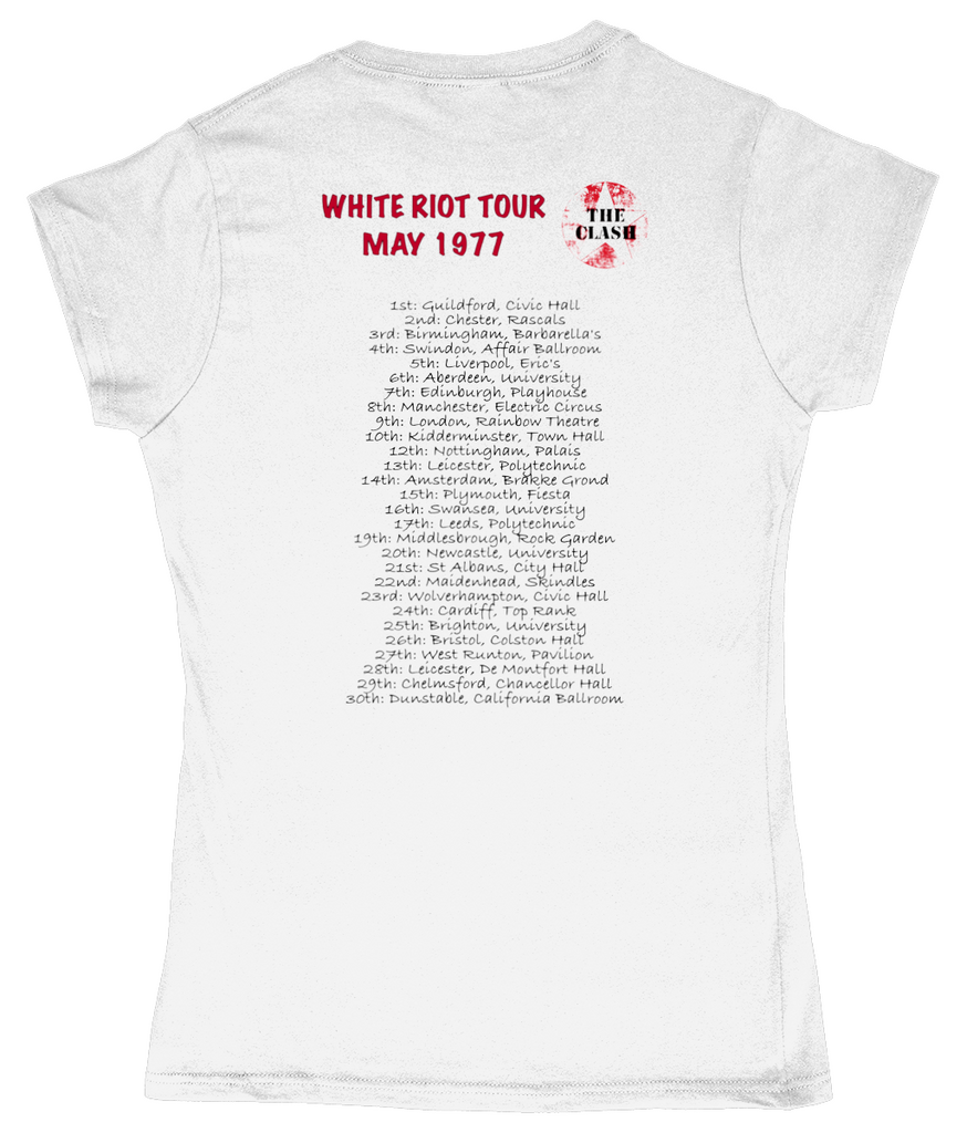 The Clash, White Riot Tour 1977, T-Shirt, Women's – Frank Paulson