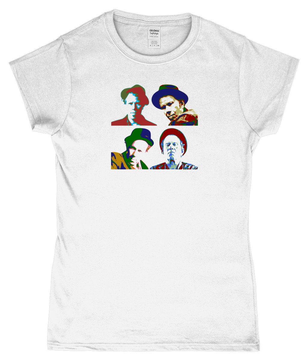 Tom Waits, Warhol, T-Shirt, Women's