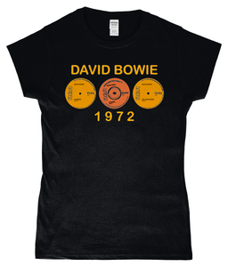 David Bowie, 1972 Singles, T-Shirt, Women's