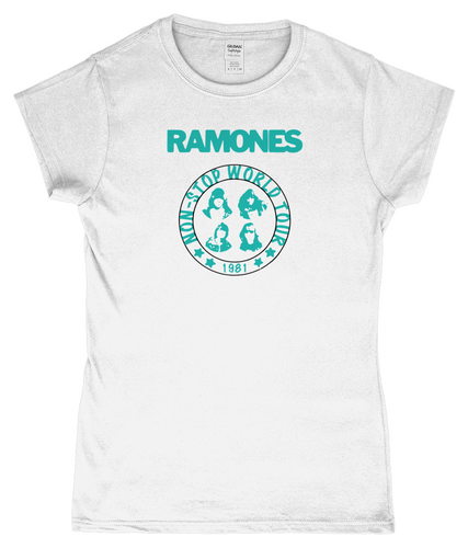 Ramones, Non-Stop World Tour 1981, T-Shirt, Women's