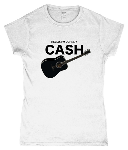 Johnny Cash, Hello I'm Johnny Cash, T-Shirt, Women's