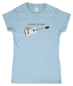 Woody Guthrie, This Machine Kills Fascists, T-Shirt, Women's