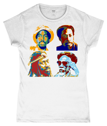 Bunny Wailer, Warhol Large, T-Shirt, Women's