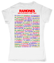 Ramones, Non-Stop World Tour 1983, T-Shirt, Women's