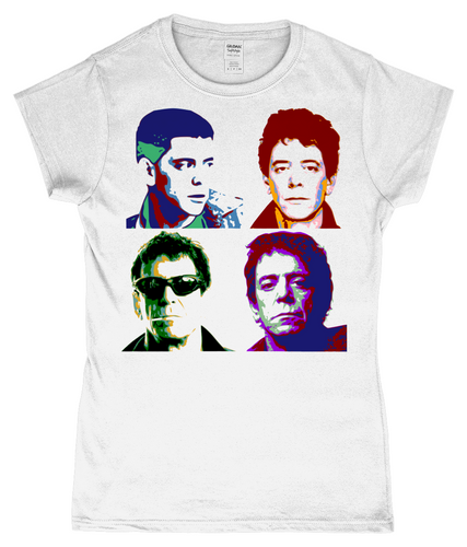 Lou Reed, Warhol Large, T-Shirt, Women's