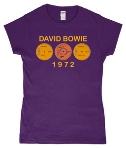 David Bowie, 1972 Singles, T-Shirt, Women's