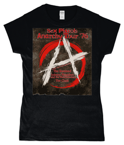 Sex Pistols, Anarchy Tour 1976, T-Shirt, Women's