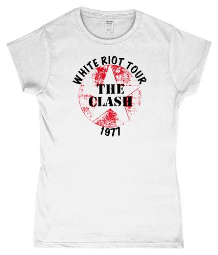 The Clash, White Riot Tour 1977, T-Shirt, Women's