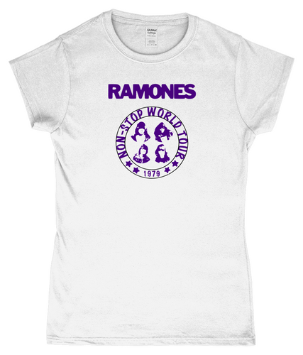 Ramones, Non-Stop World Tour 1979, T-Shirt, Women's