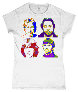 The Beatles, Warhol Large, T-Shirt, Women's