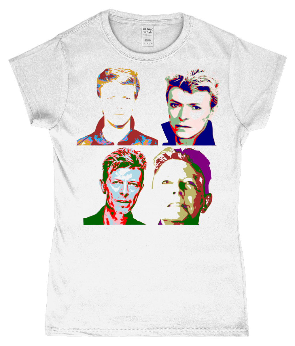 David Bowie, Warhol Large, T-Shirt, Women's