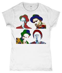 Tom Waits, Warhol Large, T-Shirt, Women's