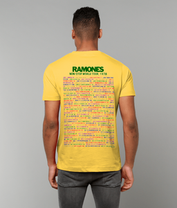Ramones, Non-Stop World Tour 1978, T-Shirt, Men's