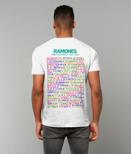 Ramones, Non-Stop World Tour 1981, T-Shirt, Men's