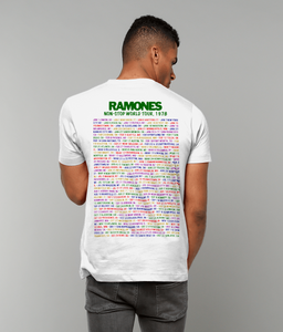 Ramones, Non-Stop World Tour 1978, T-Shirt, Men's