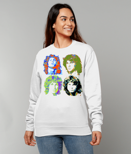 Jim Morrison, Warhol Large, Sweatshirt, Unisex