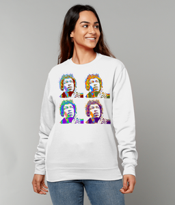 Jimi Hendrix, Warhol Large, Sweatshirt, Unisex
