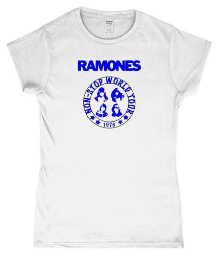 Ramones, Non-Stop World Tour 1976, T-Shirt, Women's