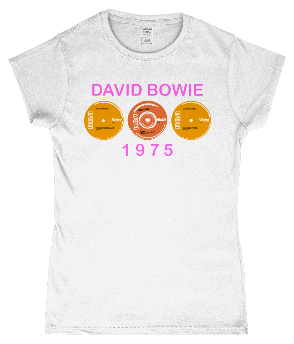David Bowie, 1975 Singles, T-Shirt, Women's