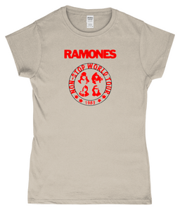 Ramones, Non-Stop World Tour 1983, T-Shirt, Women's