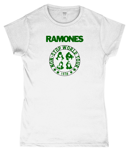 Ramones, Non-Stop World Tour 1978, T-Shirt, Women's