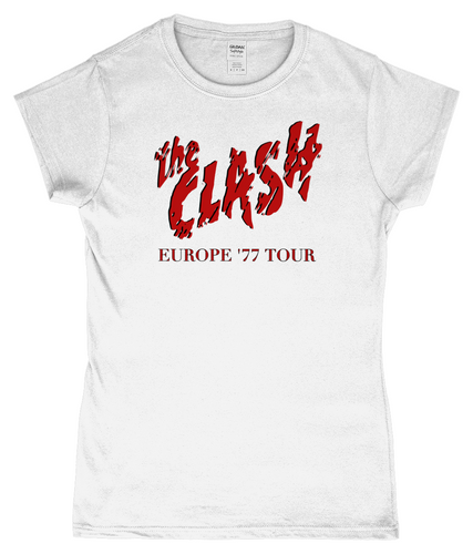 The Clash, Europe 1977 Tour, T-Shirt, Women's