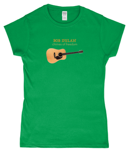 Bob Dylan, Chimes of Freedom, T-Shirt, Women's