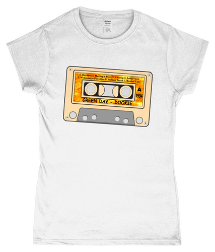 Green Day, Dookie Cassette, T-Shirt, Women's