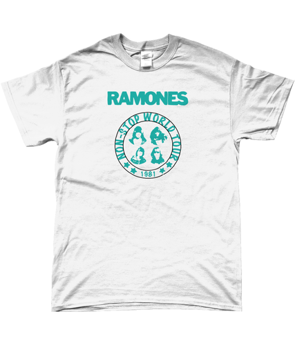 Ramones Non-Stop World Tour 1981 t-shirt