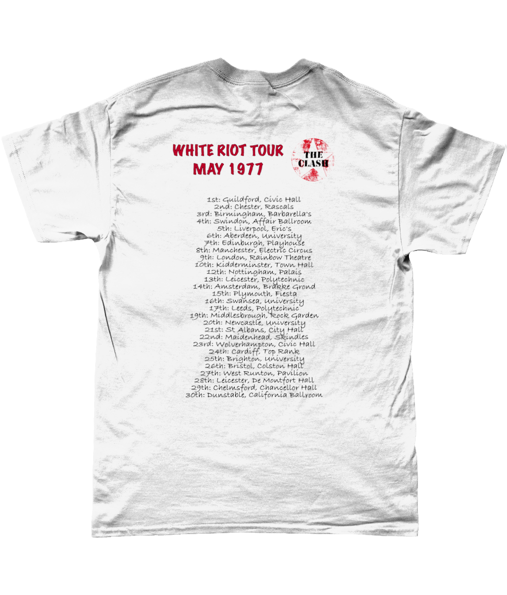 THE CLASH White riot tour1977 Tシャツ The Clash, White Riot Tour THE CLASH White riot tour1977 Tシャツ The Clash, White Riot Tour