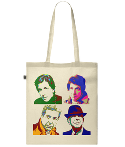 Leonard Cohen tote shopping bag
