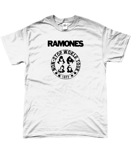 Ramones Non-Stop World Tour 1977 t-shirt