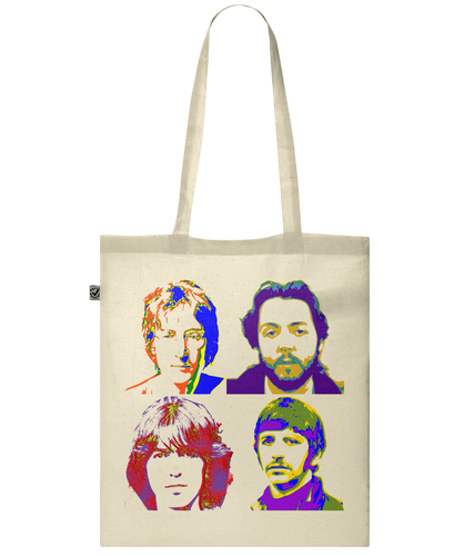 The Beatles tote shopping bag
